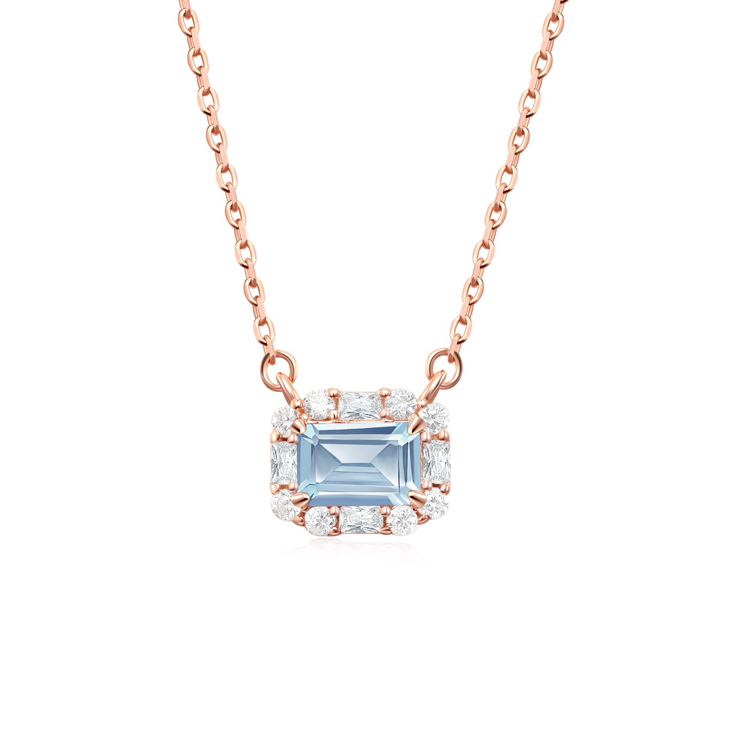 Natural Aquamarine Elsa Necklace