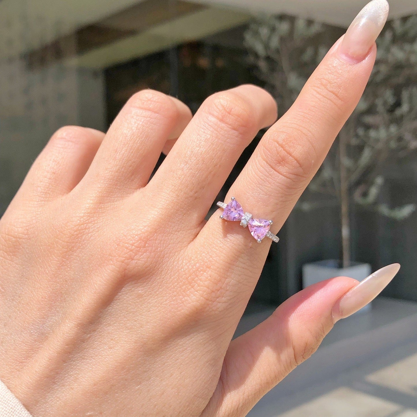 Pink Bow Ring Collection