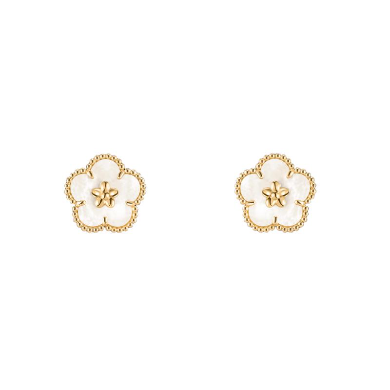 [Noble Aura jewelry]2026 NEW LUCKY SPRING WHITE MOP EARRINGS
