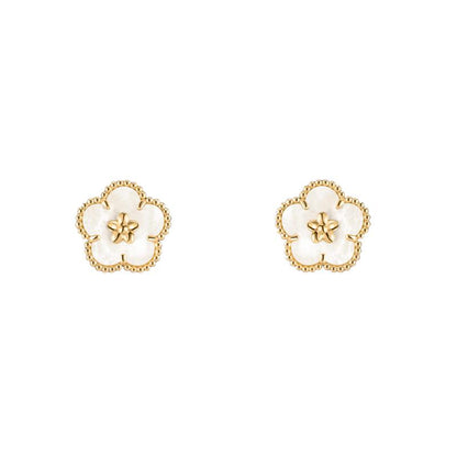 [Noble Aura jewelry]2026 NEW LUCKY SPRING WHITE MOP EARRINGS