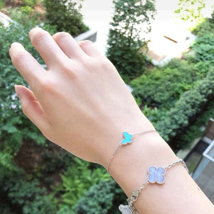 [Noble Aura jewelry]BUTTERFLY TURQUOISE BUTTERFLY BRACELET SILVER