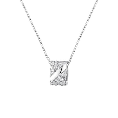 [Noble Aura jewelry]LIENS EVIDENCE DIAMOND PAVED NECKLACE