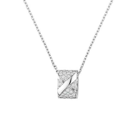 [Noble Aura jewelry]LIENS EVIDENCE DIAMOND PAVED NECKLACE