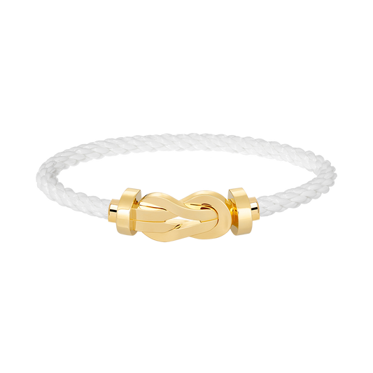 [Noble Aura jewelry]CHANCE LARGE 8 FIGURE BUCKLE NO DIAMOND BRACELET GOLD