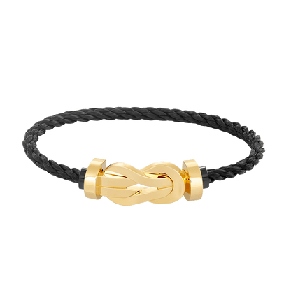 [Noble Aura jewelry]CHANCE LARGE 8 FIGURE BUCKLE NO DIAMOND BRACELET GOLD