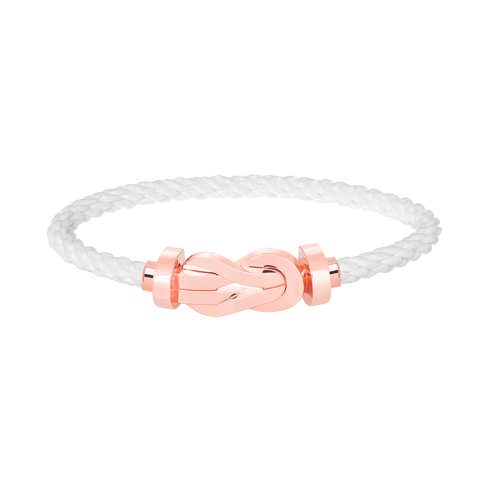 [Noble Aura jewelry]CHANCE LARGE 8 FIGURE BUCKLE NO DIAMOND BRACELET ROSE GOLD