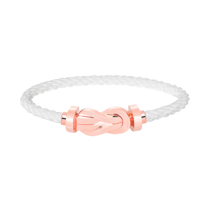 [Noble Aura jewelry]CHANCE LARGE 8 FIGURE BUCKLE NO DIAMOND BRACELET ROSE GOLD