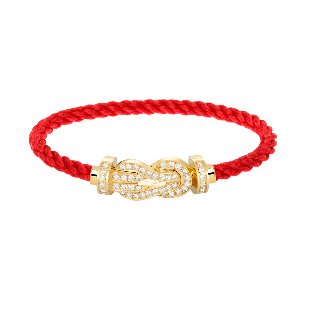 [Noble Aura jewelry]CHANCE LARGE 8 FIGURE BUCKLE FULLDIAMOND BRACELET GOLD