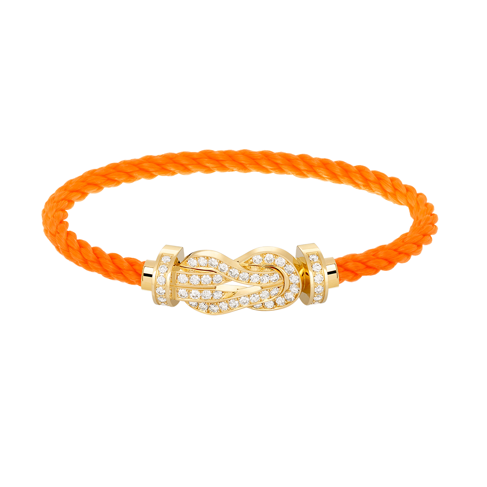 [Noble Aura jewelry]CHANCE LARGE 8 FIGURE BUCKLE FULLDIAMOND BRACELET GOLD