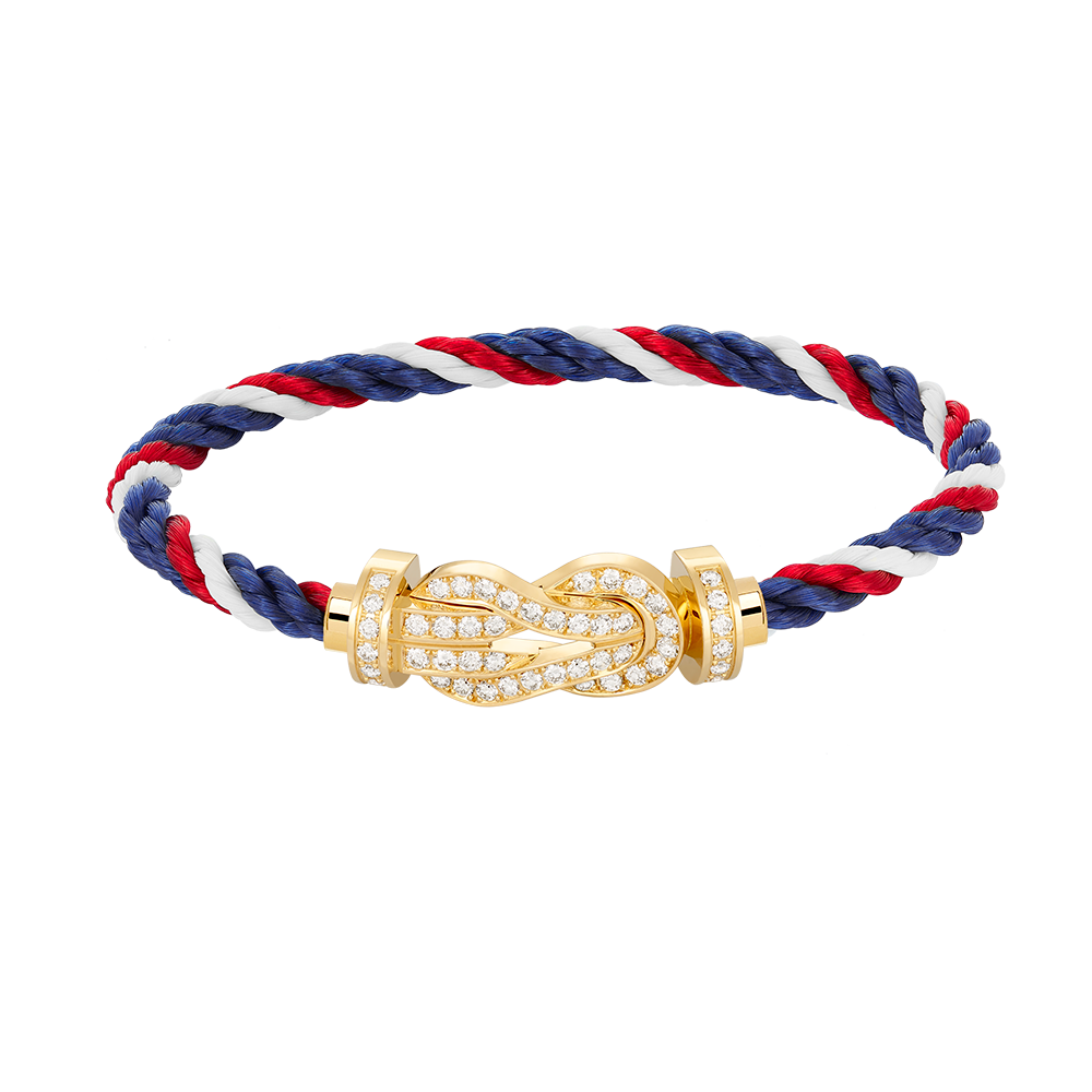 [Noble Aura jewelry]CHANCE LARGE 8 FIGURE BUCKLE FULLDIAMOND BRACELET GOLD