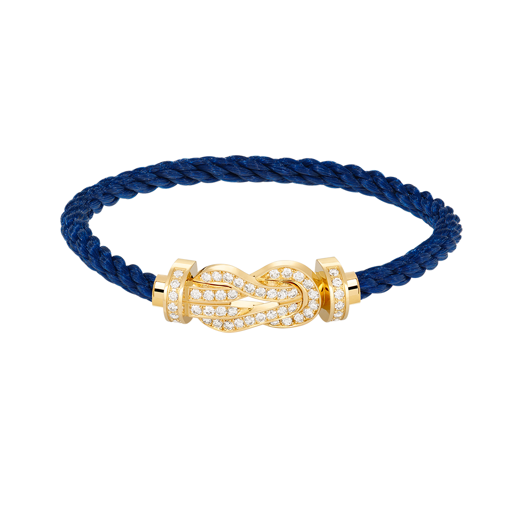 [Noble Aura jewelry]CHANCE LARGE 8 FIGURE BUCKLE FULLDIAMOND BRACELET GOLD