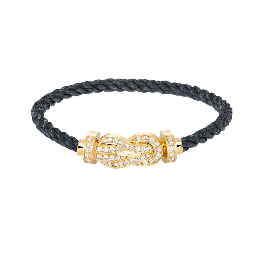 [Noble Aura jewelry]CHANCE LARGE 8 FIGURE BUCKLE FULLDIAMOND BRACELET GOLD