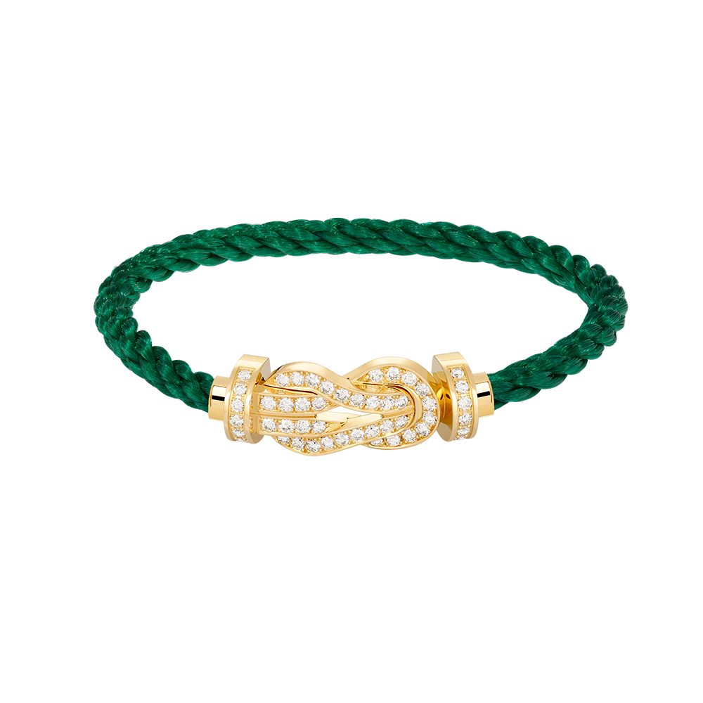 [Noble Aura jewelry]CHANCE LARGE 8 FIGURE BUCKLE FULLDIAMOND BRACELET GOLD