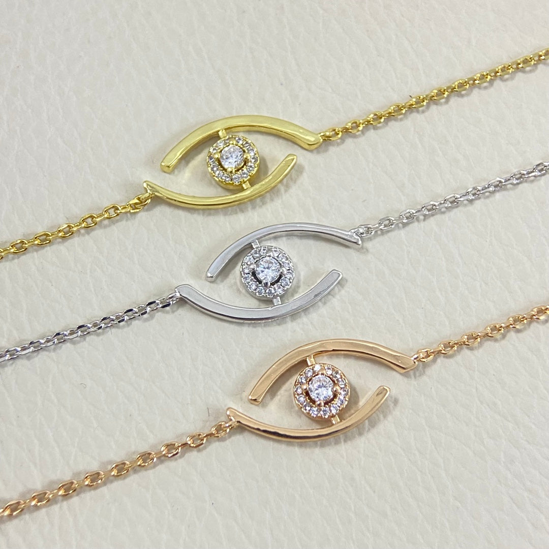 [Noble Aura jewelry]Lucky Eye Pave-Set Diamond Bracelet