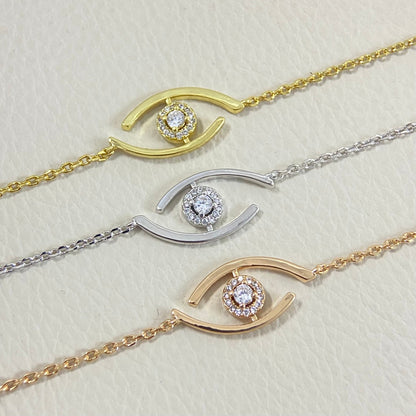 [Noble Aura jewelry]Lucky Eye Pave-Set Diamond Bracelet