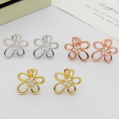 [Noble Aura jewelry] FLOWERLACE EARRING 5 DIAMONDS
