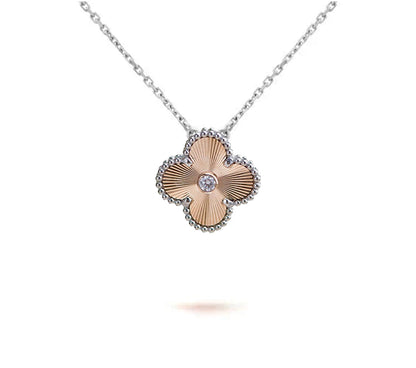 [Noble Aura jewelry]CLOVER 15MM NECKLACE SILVER COLLECTION