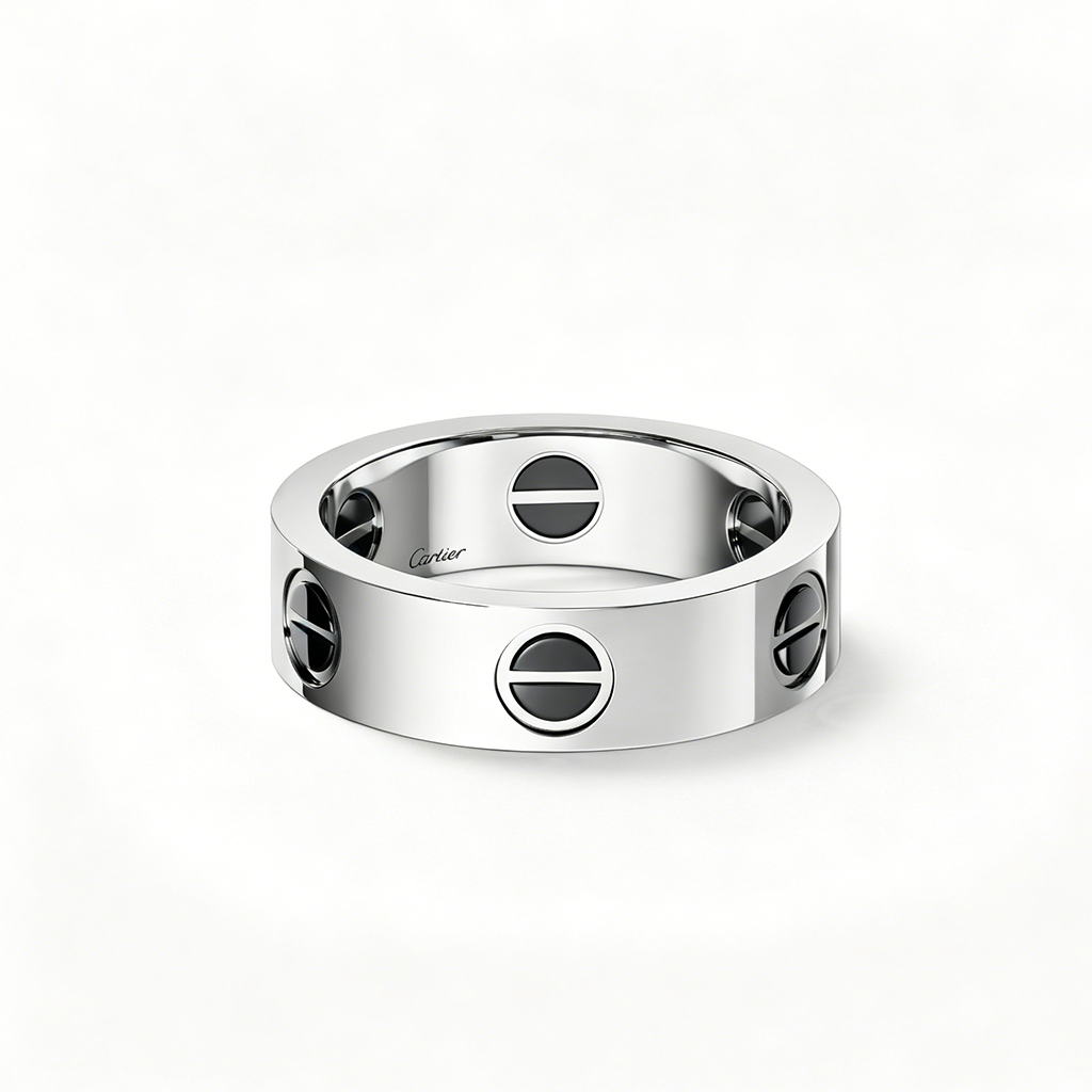 [Noble Aura jewelry]LOVE RING 5.5MM NO DIAMONDS  CERAMIC