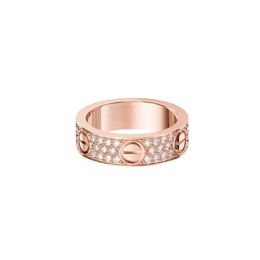 [Noble Aura jewelry]LOVE RING 5.5MM DIAMONDS PAVED