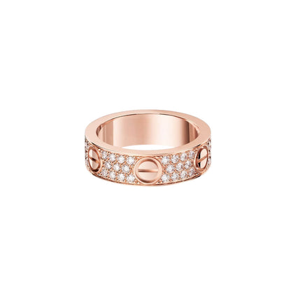 [Noble Aura jewelry]LOVE RING 5.5MM DIAMONDS PAVED