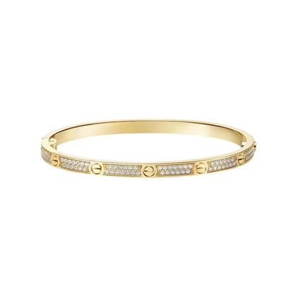 [Noble Aura jewelry] JUSTE Diamond & LOVE Diamond Bracelet Stack Set