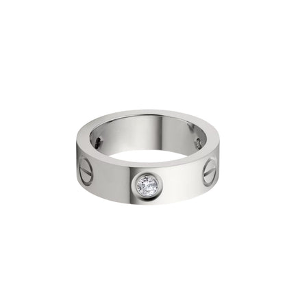 [Noble Aura jewelry]LOVE 5.5MM 3 DIAMOND RING