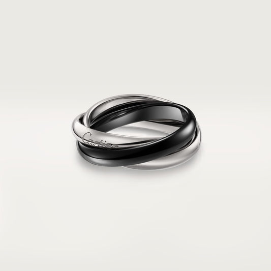 [Noble Aura jewelry]TRINITY 3.2MM RING BLACK CERAMIC