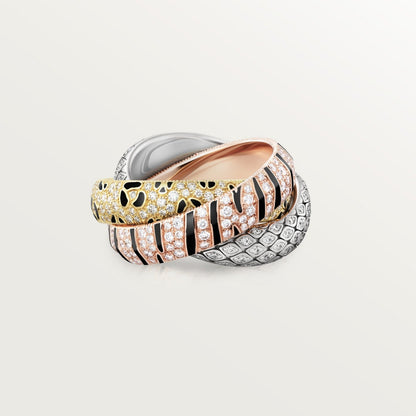[Noble Aura jewelry]TRINITY  RING LEOPARD PRINT