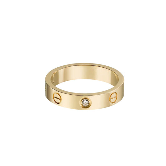 [Noble Aura jewelry]LOVE 4MM 1 DIAMOND RING