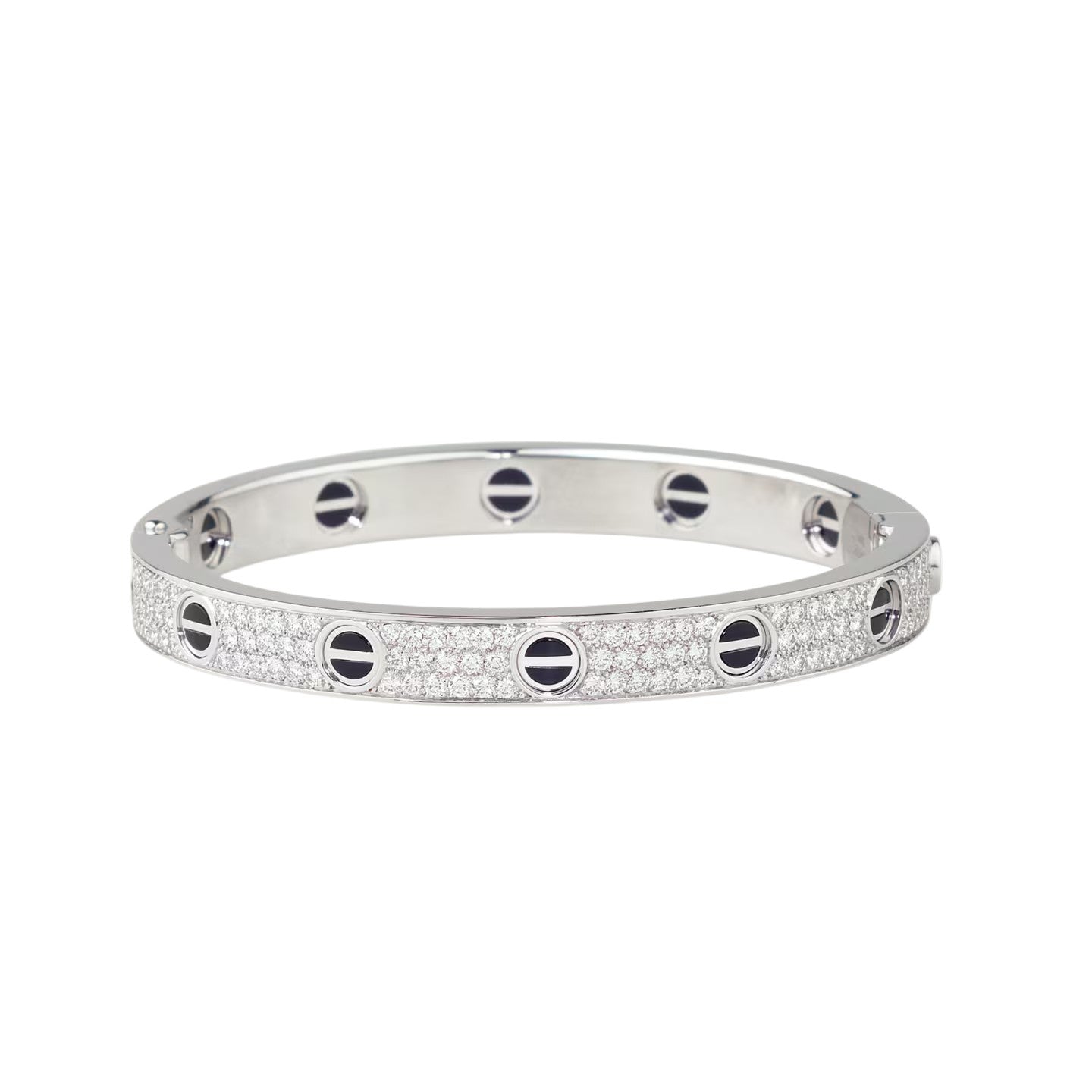 [Noble Aura jewelry]LOVE BRACELET 6.1MM DIAMOND-PAVED CERAMIC