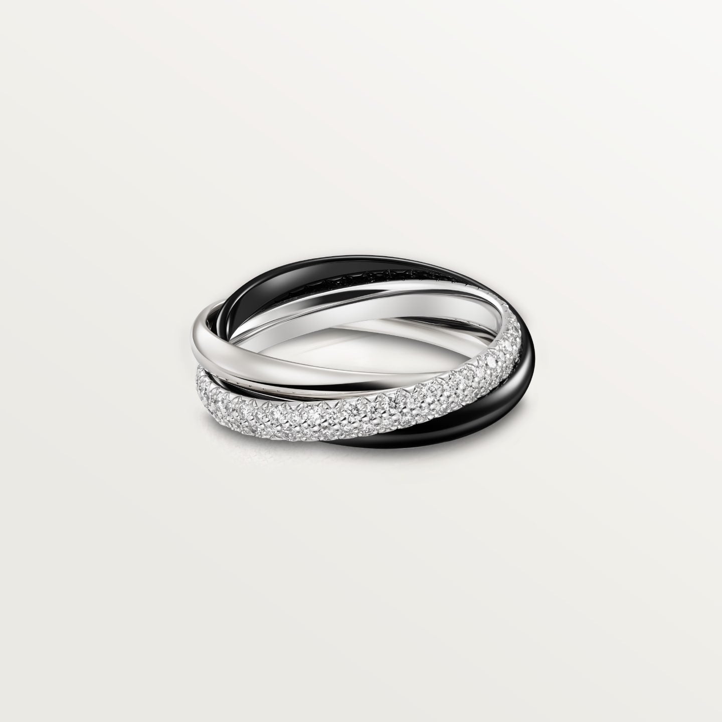 [Noble Aura jewelry]TRINITY 3.2MM RING BLACK CERAMIC