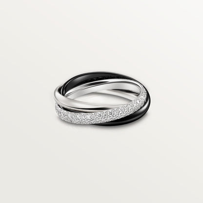 [Noble Aura jewelry]TRINITY 3.2MM RING BLACK CERAMIC