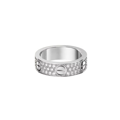 [Noble Aura jewelry]LOVE RING 5.5MM DIAMONDS PAVED