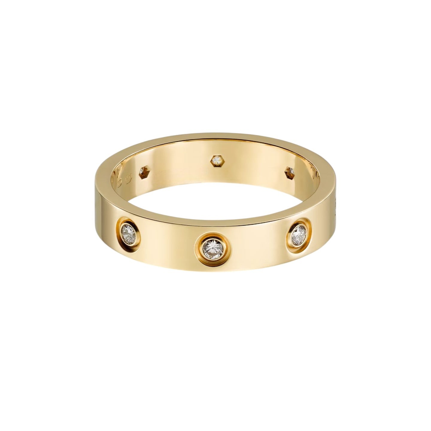 [Noble Aura jewelry]LOVE 4MM 8 DIAMOND RING