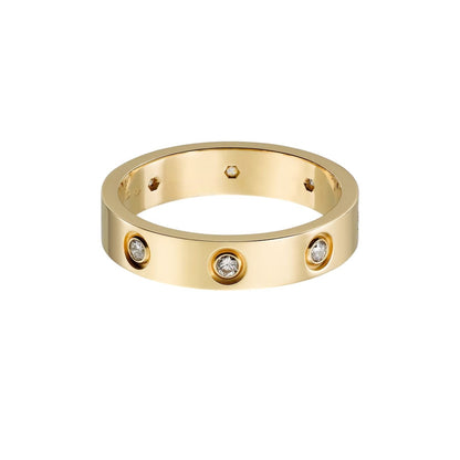 [Noble Aura jewelry]LOVE 4MM 8 DIAMOND RING