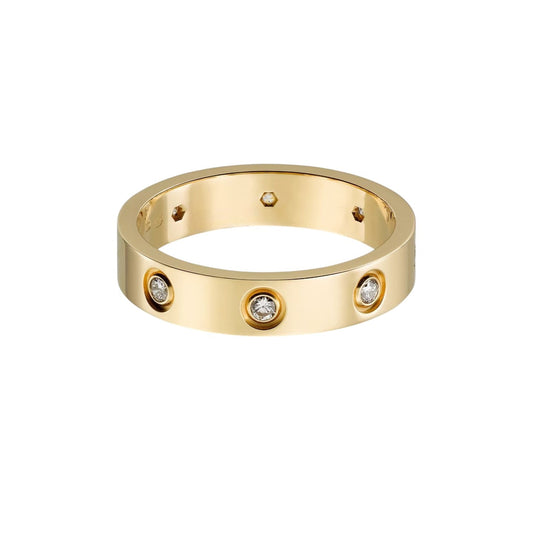 [Noble Aura jewelry]LOVE 4MM 8 DIAMOND RING