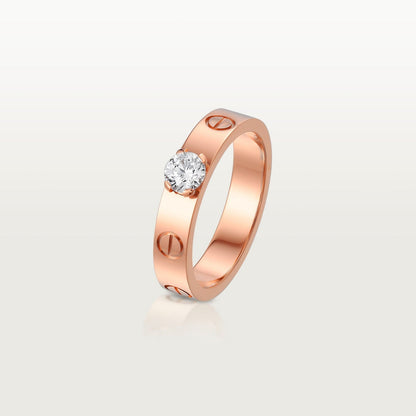 [Noble Aura jewelry]LOVE RING 3.6MM 1 BIG DIAMOND