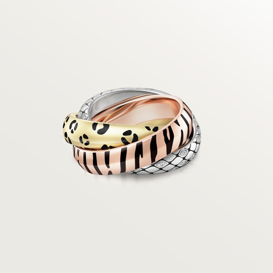 [Noble Aura jewelry]TRINITY  RING LEOPARD PRINT