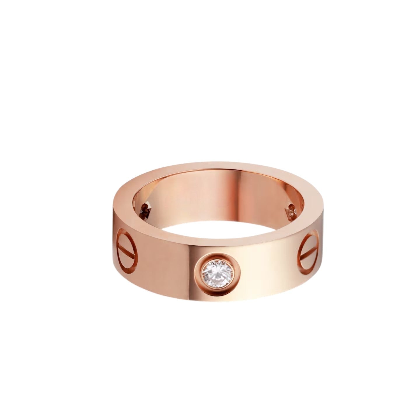 [Noble Aura jewelry]LOVE 5.5MM 3 DIAMOND RING