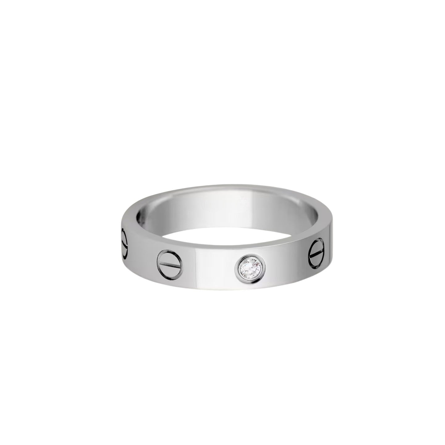 [Noble Aura jewelry]LOVE 4MM 1 DIAMOND RING