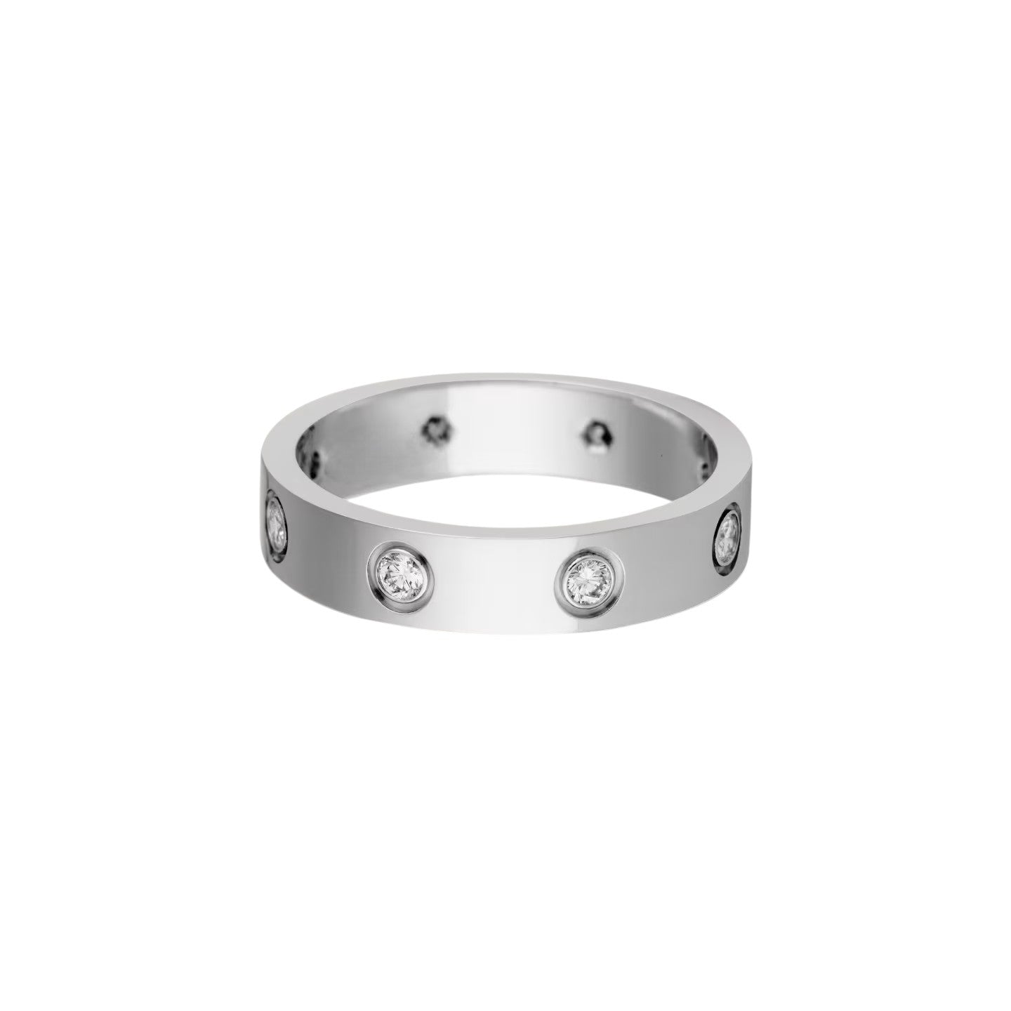 [Noble Aura jewelry]LOVE 4MM 8 DIAMOND RING