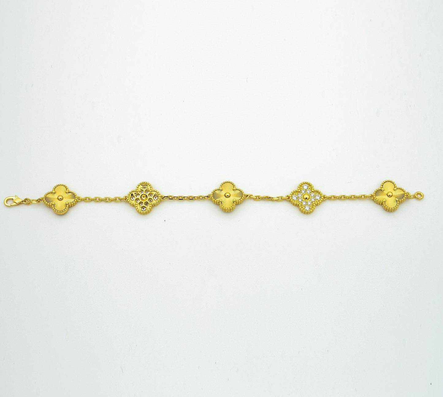 [Noble Aura jewelry] CLOVER 5 MOTIF LASER BRACELET COLLECTION