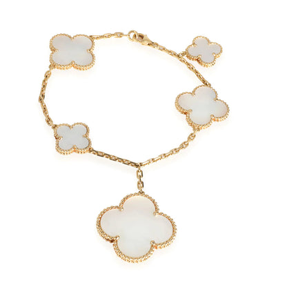 [Noble Aura jewelry]MAGIC CLOVER MOP GOLD BRACELET 5 MOTIFS