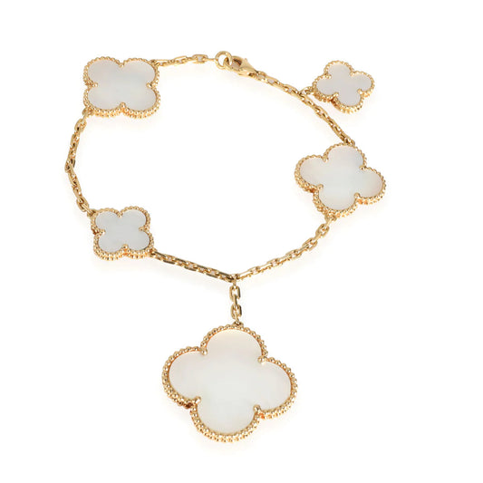 [Noble Aura jewelry]MAGIC CLOVER MOP GOLD BRACELET 5 MOTIFS