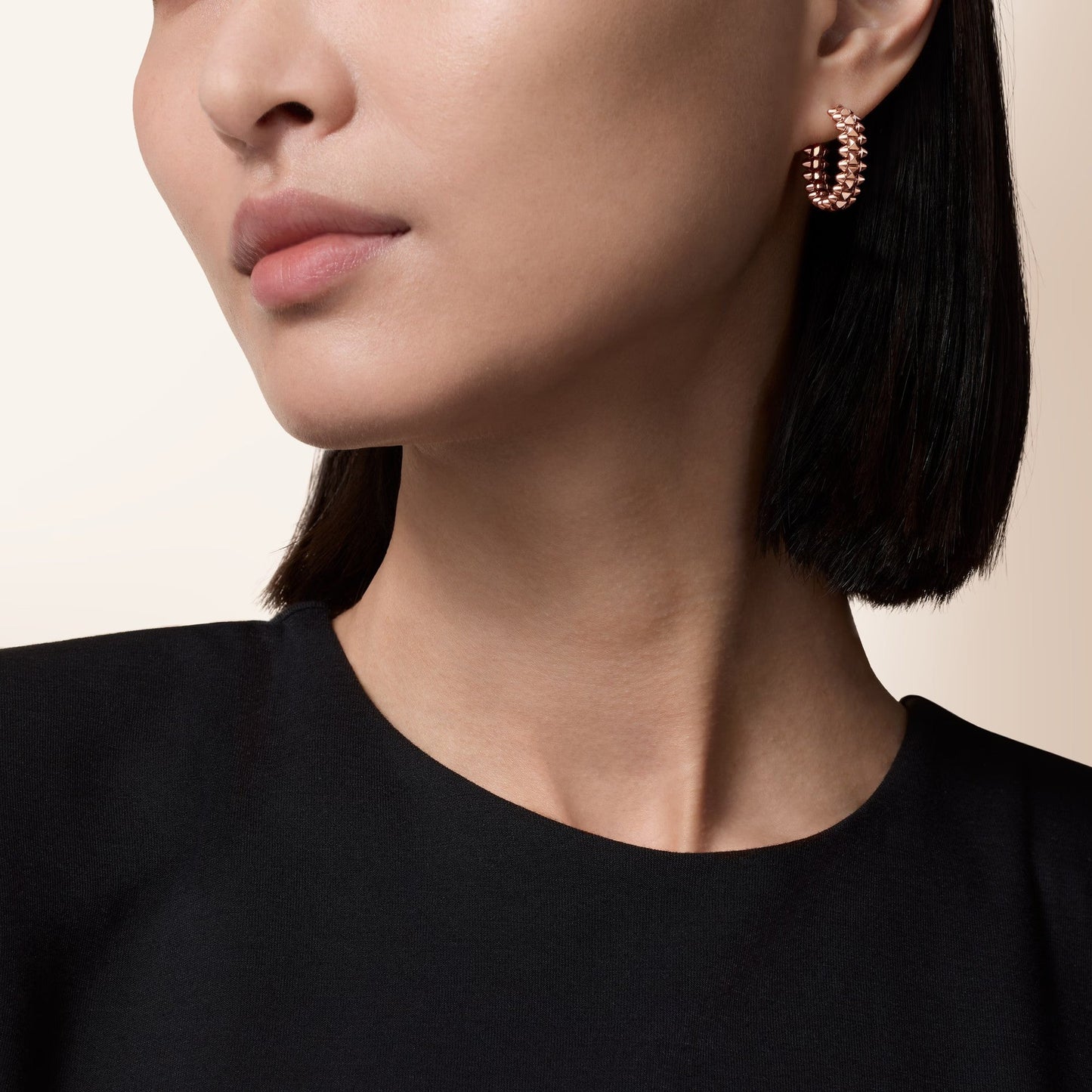 [Noble Aura jewelry]CLASH SMALL HOOP EARRINGS