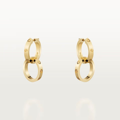[Noble Aura jewelry]LOVE 3.3MM DANGLE EARRINGS