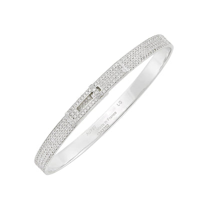 [Noble Aura jewelry]HM KELLY BRACELET IN SILVER AND FULL PAVE DIAMOND