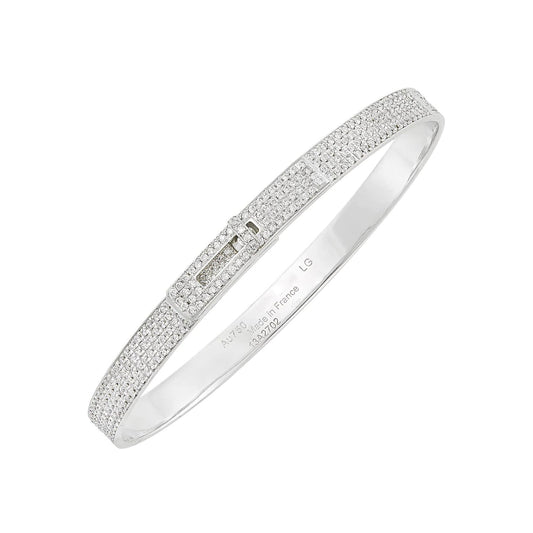 [Noble Aura jewelry]HM KELLY BRACELET IN SILVER AND FULL PAVE DIAMOND