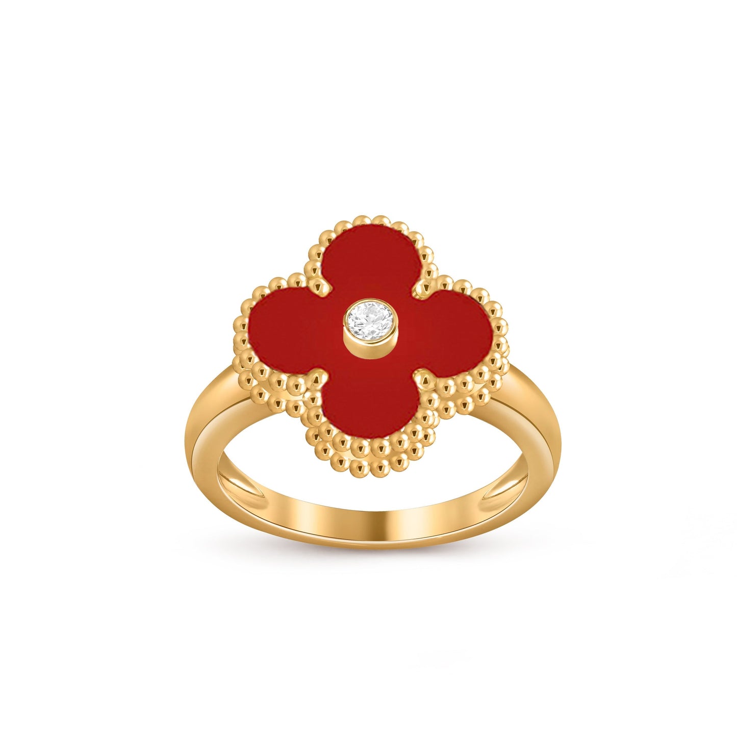 [Noble Aura jewelry]CLOVER DIAMOND RING GOLD COLLECTION