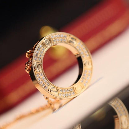 [Noble Aura jewelry]LOVE NECKLACE ADJUSTABLE ROSE GOLD